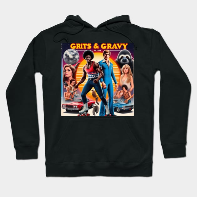 Grits and Gravy Movie Poster 3 Hoodie by Woodpile